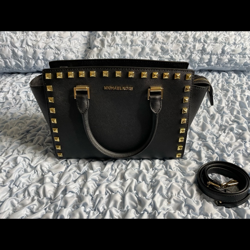 Michael Kors Selma studded satchel